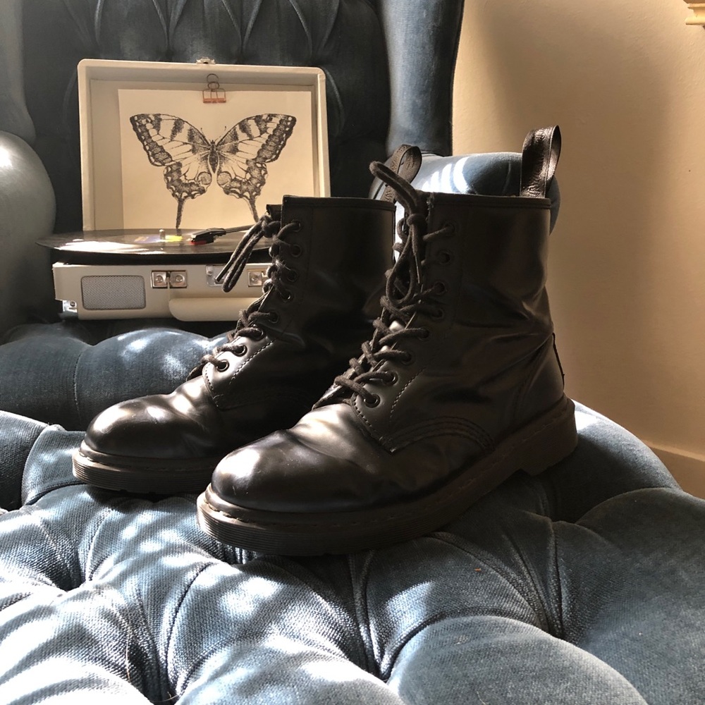 All black Doc Martens